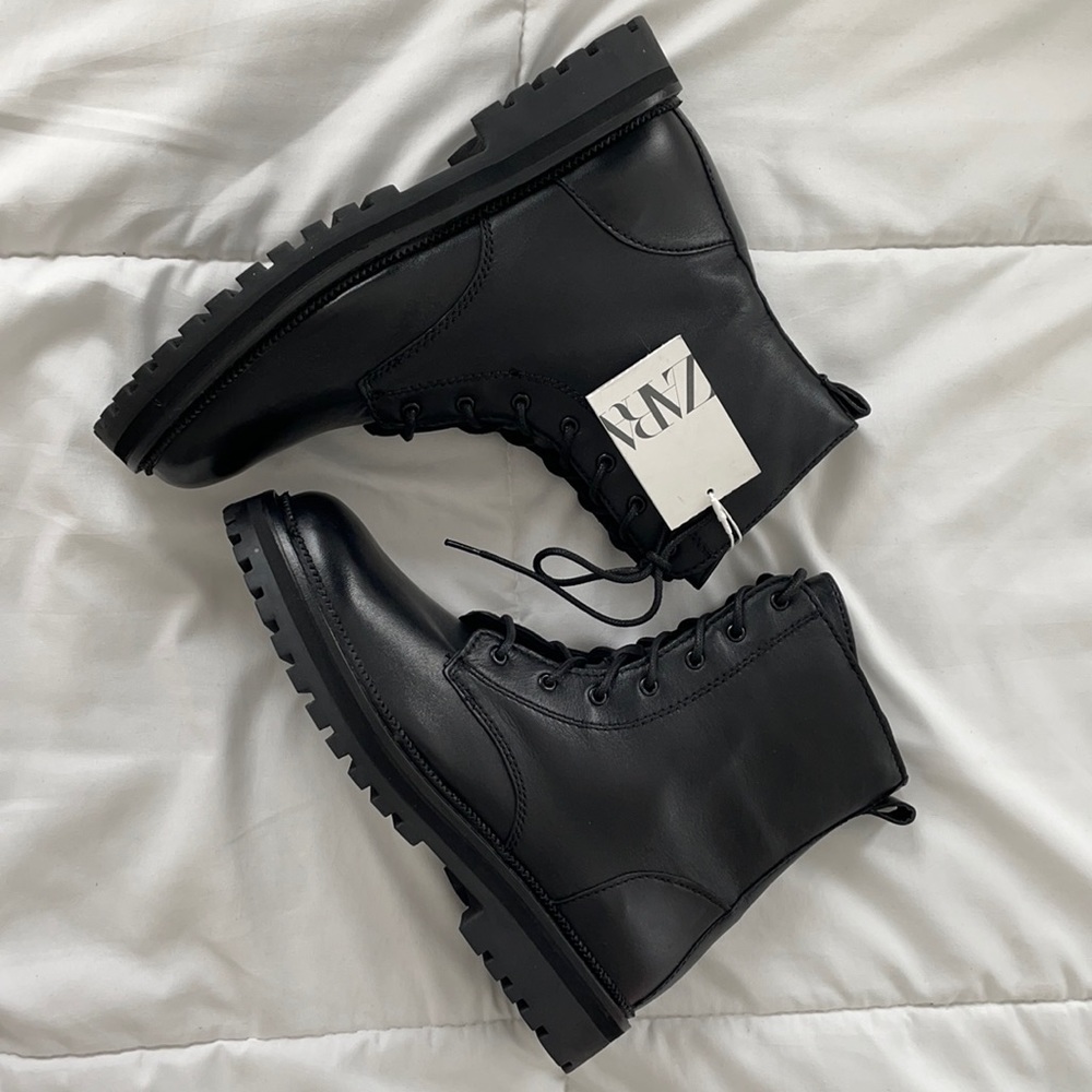 Zara combat boots